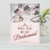 Wil je mijn bruidsmeisje zijn? Drie liegen bruidsm (Staand voorkant)