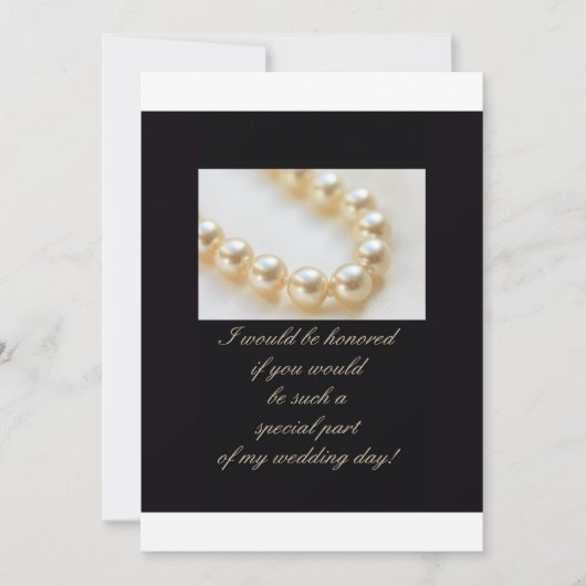 wil je mijn bruidsmeisje zijn ? kaart (Voorkant)