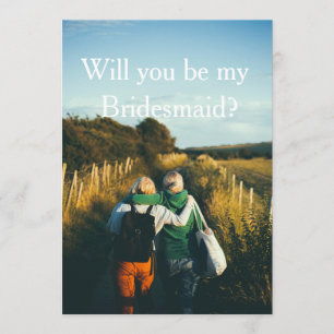 Wil je mijn bruidsmeisje zijn? Kaart