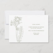 Wil je mijn bruidsmeisje zijn Periwinkle Sage Boho (Achterkant)