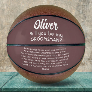 Wil je mijn getuige zijn Aangepaste naam en tekst  Basketbal