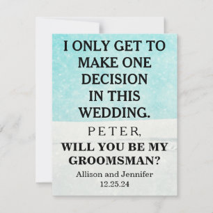 Wil je mijn getuige zijn? Gepersonaliseerde uitnod Kaart