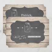 Wil je mijn getuige zijn? Metselwerkpot met krijtb Kaart (Voorkant / Achterkant)