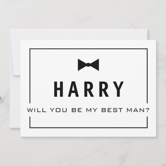 Wil je mijn getuige zijn? Uitnodiging voor bruidsj (Voorkant)