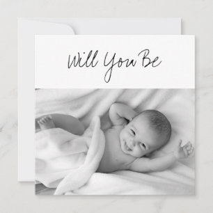 Wil je mijn GodParent Baby foto invoegen Kaart