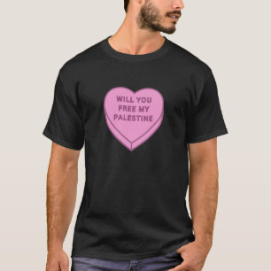Wil je mijn Palestina bevrijden? Schattige Snoep H T-shirt