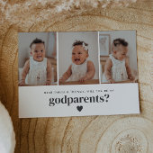 Wil je mijn peetouders zijn Landschapsfoto voorste Kaart