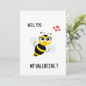 Wil je mijn valentijn zijn? kaart (Staand voorkant)