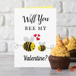 Wil je mijn Valentijn zijn? Schattigee Valentijnsd Kaart