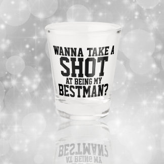 Wil je m'n beste man zijn? shot glas