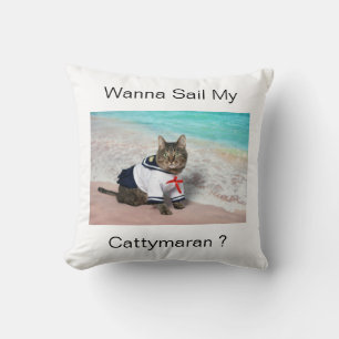 Wil je m'n Cattymaran redden? Kussen