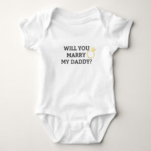 Wil je m'n vader trouwen? Baby Bodysuit