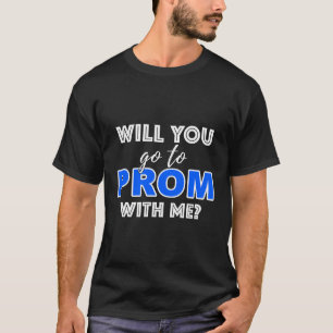 Wil je naar het bal met mij voorstel school dans t-shirt