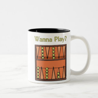 Wil je spelen? Backgammon-Mokken Tweekleurige Koffiemok