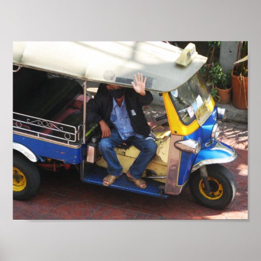 Wil je TAXI TUK-TUK? Poster (Voorkant)