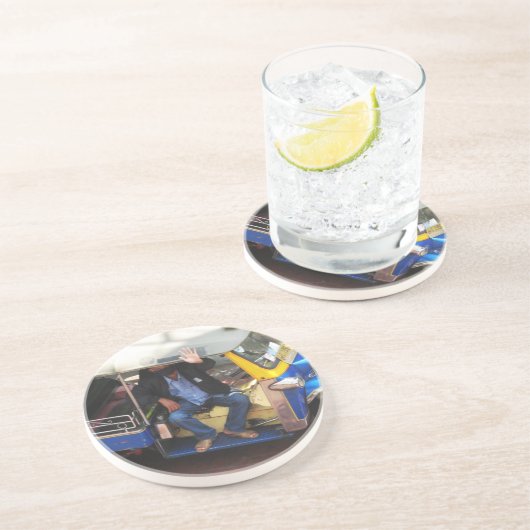 Wil je TAXI TUK-TUK? Zandsteen Onderzetter (Zijkant)