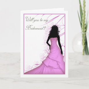 Wil jij mijn bruidsmeisje roze blends zijn?