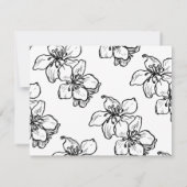 Wil jij mijn bruidsmeisje zwart-wit chic zijn? kaart (Achterkant)