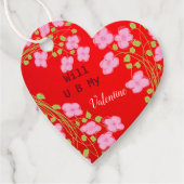 Wil jij mijn Valentijn hart Label zijn? (Voorkant)