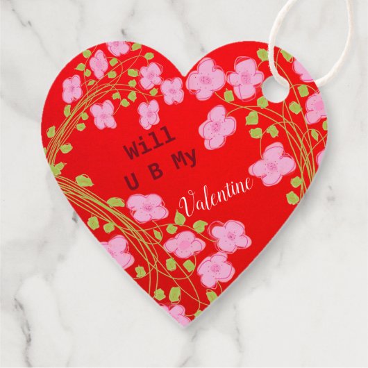 Wil jij mijn Valentijn hart Label zijn? (Achterkant)