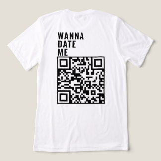 Wil me date aangepaste QR code scan me haar cadeau Tri-Blend Shirt