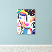 Wil niet Abstracte Verrekte Druk van het Canvas sp (Insitu (Houten vloer))