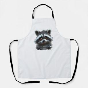 Wil niet werken Raccoon Animal Schort