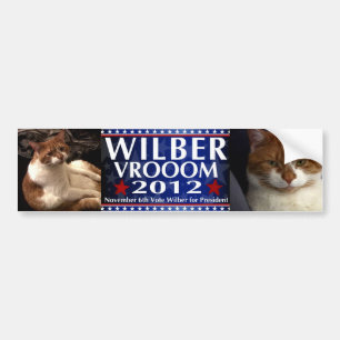 Wilber voor President Bumpersticker