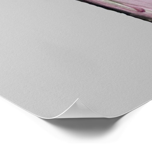 Wilbloemen van waterverf in vaas poster (Hoek)