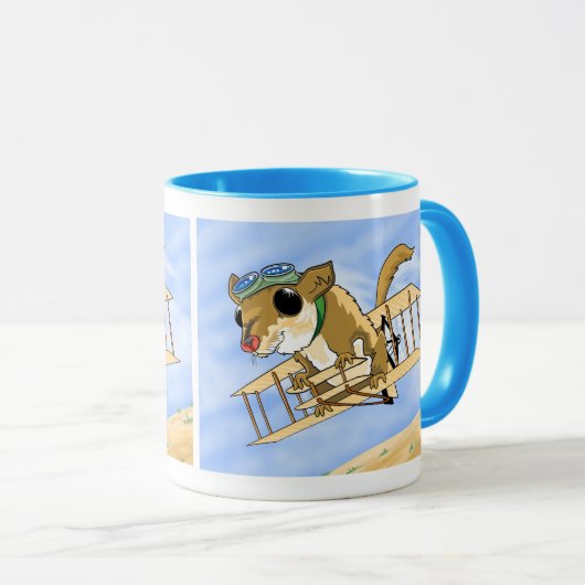 Wilbur l'écureuil volant Mug (Devant droit)