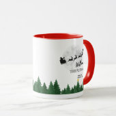 Wilbur Pig : Je serai à la maison pour Noël Mug (Devant droit)