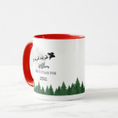 Wilbur Pig : Je serai à la maison pour Noël Mug (Devant gauche)