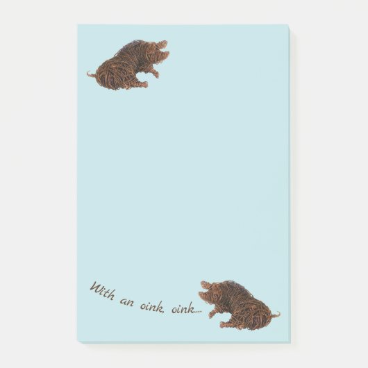 Wilbur - Un Porc Avisé Post-it Notes (Devant)