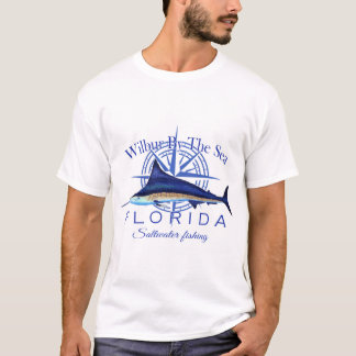 Wilbur van het Zee Florida Sailfish Saltwater Fish T-shirt