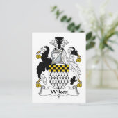 Wilcox Family Crest Briefkaart (Staand voorkant)