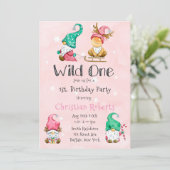 Wild 1 kerst geit 1 dag kaart (Staand voorkant)