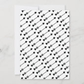 Wild 1st Birthday Camp Tribal Black and White (Achterkant)