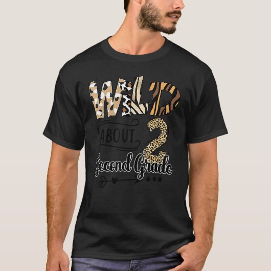 Wild about 2nd Second Grade T-shirt (Voorkant)