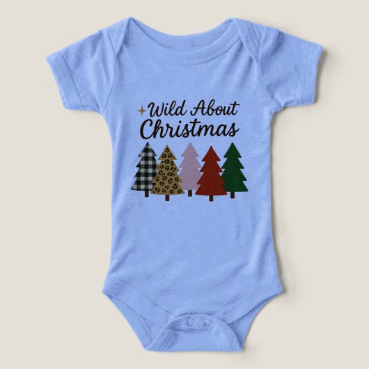Wild about Christmas baby one piece infant (Design Recto)