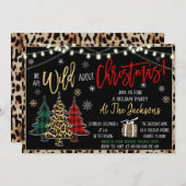 Wild About Christmas Party Invitation (Devant / Derrière)