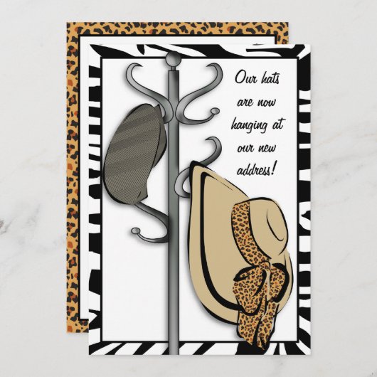 Wild About Our New Home Moving Faire-part (Devant / Derrière)