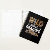 Wild About Reading Books And Bookworm Library (Devant avec enveloppe)