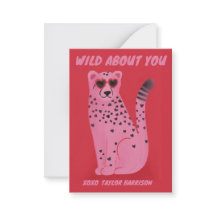 Wild About You Cheetah Classroom Valentijn Kaart