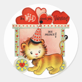Wild About You | Valentine | Stickers ronds