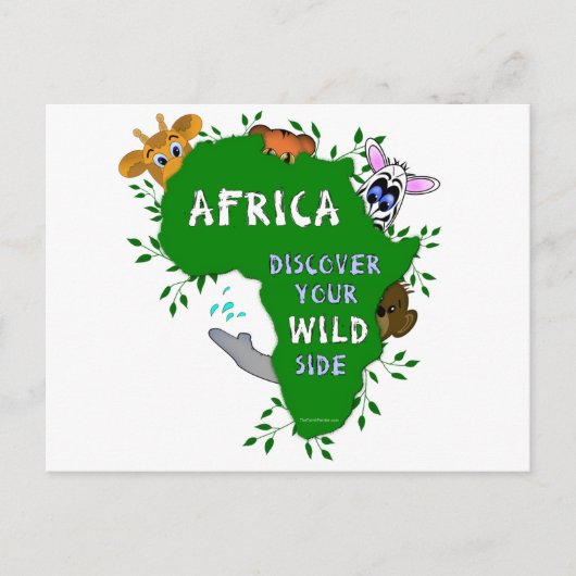 Wild Africa Briefkaart (Voorkant)