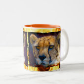 Wild Afrika Dierenliefhebbers Big Five Tweekleurige Koffiemok (Voorkant rechts)