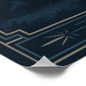 Wild After Dark - Nocturnal Wildlife Comic Scene Poster (Hoek)