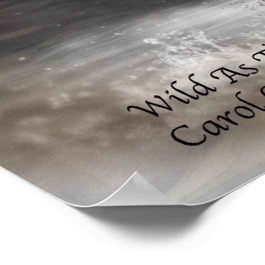 Wild als het Zee Kunst Poster/Druk Poster (Hoek)