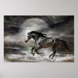 Wild als het Zee Kunst Poster/Druk Poster