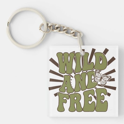 Wild and Free Sleutelhanger (voorkant)